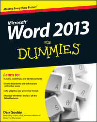 Imagen de portada: Word 2013 For Dummies 1st edition 9781118491232
