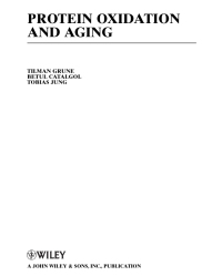 Cover image: Protein Oxidation and Aging 1st edition 9780470878286