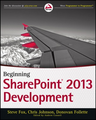 Cover image: Beginning SharePoint 2013 Development 1st edition 9781118495841