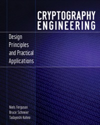 Cover image: Cryptography Engineering: Design Principles and Practical Applications 1st edition 9780470474242