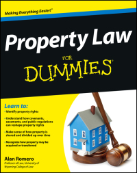 صورة الغلاف: Property Law For Dummies 1st edition 9781118375396