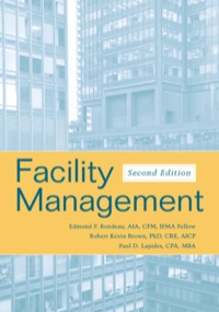 Cover image: Facility Management 2nd edition 9780471700593