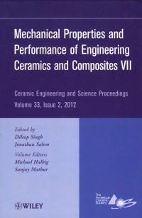 Imagen de portada: Mechanical Properties and Performance of Engineering Ceramics and Composites VII: Ceramic Engineering and Science Proceedings, Volume 33, Issue 2 1st edition 9781118205884