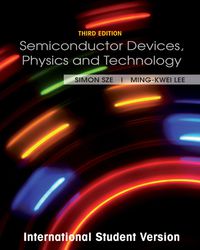 Cover image: Semiconductor Devices: Physics and Technology, International Student Version 3rd edition 9780470873670
