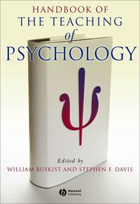Cover image: Handbook of the Teaching of Psychology 1st edition 9781405138017
