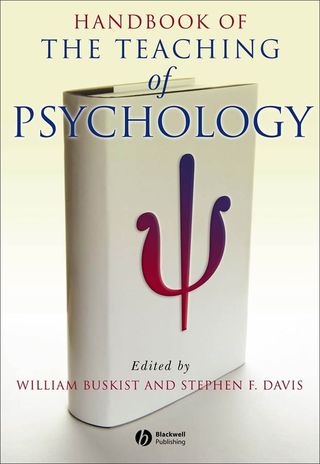 Cover image: Handbook of the Teaching of Psychology 1st edition 9781405138017