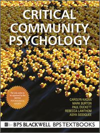 表紙画像: Critical Community Psychology 1st edition 9781405188845