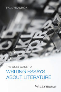 Imagen de portada: The Wiley Guide to Writing Essays About Literature 1st edition 9781118571231