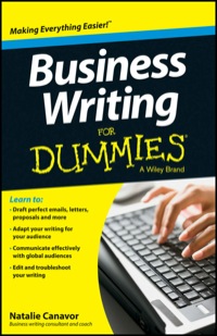 Cover image: Business Writing For Dummies 1st edition 9781118583647
