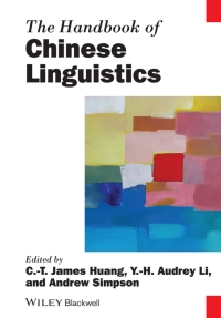 Imagen de portada: The Handbook of Chinese Linguistics 1st edition 9781119457077
