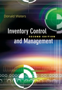 Cover image: Inventory Control and Management 2nd edition 9780470858769