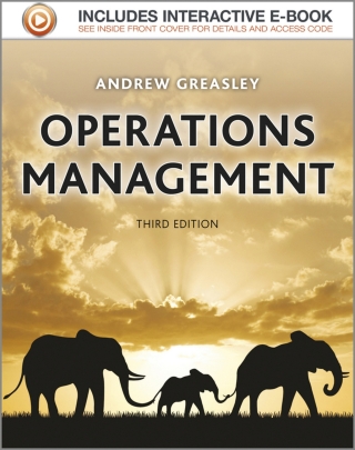 Cover image: Operations Management 3rd edition 9781119978541
