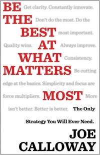 Imagen de portada: Be the Best at What Matters Most: The Only Strategy You will Ever Need 1st edition 9781118569870