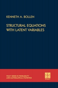 Titelbild: Structural Equations with Latent Variables 1st edition 9780471011712