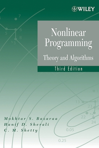 Cover image: Nonlinear Programming: Theory and Algorithms 3rd edition 9780471486008