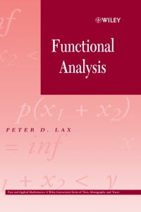 Imagen de portada: Functional Analysis 1st edition 9780471556046