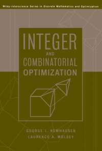 Cover image: Integer and Combinatorial Optimization 1st edition 9780471828198