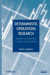 Imagen de portada: Deterministic Operations Research 1st edition 9780470484517