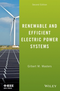 Imagen de portada: Renewable and Efficient Electric Power Systems, 2nd Edition 2nd edition 9781118140628
