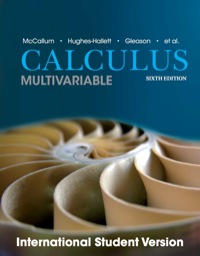 Cover image: Calculus: Multivariable, International Student Version 6th edition 9781118572214