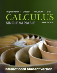 Cover image: Calculus: Single Variable, International Student Version 6th edition 9781118572160