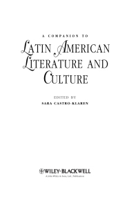 Imagen de portada: A Companion to Latin American Literature and Culture 1st edition 9781118492147