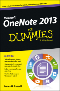 Cover image: OneNote 2013 For Dummies 1st edition 9781118550564