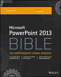 Imagen de portada: PowerPoint 2013 Bible 4th edition 9781118488119