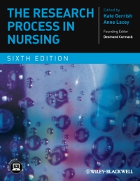 صورة الغلاف: The Research Process in Nursing 6th edition 9781405190480