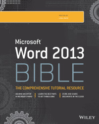 صورة الغلاف: Word 2013 Bible 4th edition 9781118488126