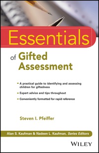Cover image: Essentials of Gifted Assessment 1st edition 9781118589205