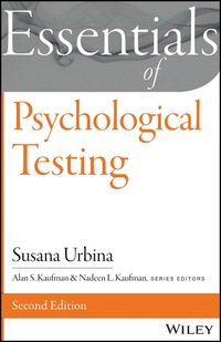 Cover image: Essentials of Psychological Testing 2nd edition 9781118680483