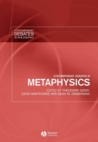 Cover image: Contemporary Debates in Metaphysics 1st edition 9781405112284