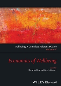 Imagen de portada: Wellbeing: A Complete Reference Guide, Economics of Wellbeing 1st edition 9781118608388