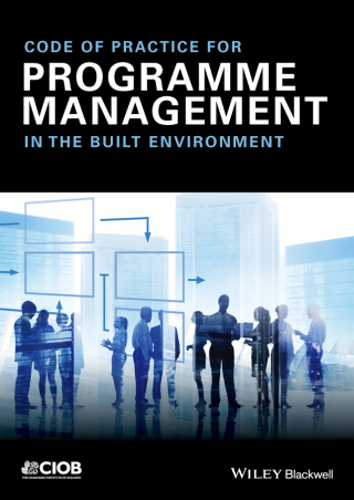 Cover image: Code of Practice for Programme Management 1st edition 9781118717851