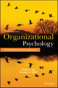 Imagen de portada: Organizational Psychology: A Scientist-Practitioner Approach 3rd edition 9781118724071