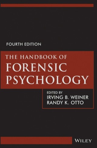 Immagine di copertina: The Handbook of Forensic Psychology 4th edition 9781118348413