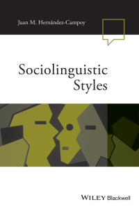 Cover image: Sociolinguistic Styles 1st edition 9781119555438