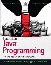 Cover image: Beginning Java Programming: The Object-Oriented Approach 1st edition 9781118739495