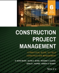 Imagen de portada: Construction Project Management 6th edition 9781118745052