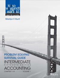 Cover image: Problem Solving Survival Guide to accompany Intermediate Accounting Volume 1 (Chapters 1 - 14) 15th edition 9781118344149