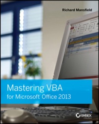 Cover image: Mastering VBA for Microsoft Office 2013 2nd edition 9781118695128