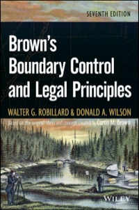 Cover image: Brown's Boundary Control and Legal Principles 7th edition 9781118431436