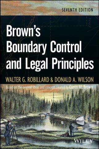 Cover image: Brown's Boundary Control and Legal Principles 7th edition 9781118431436