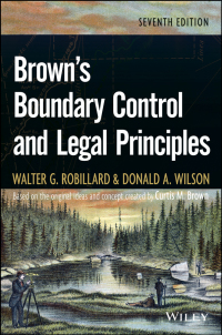 Cover image: Brown's Boundary Control and Legal Principles 7th edition 9781118750780