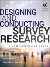 Cover image: Designing and Conducting Survey Research: A Comprehensive Guide 4th edition 9781118767030