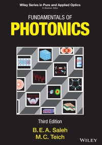 صورة الغلاف: Fundamentals of Photonics 3rd edition 9781119506874