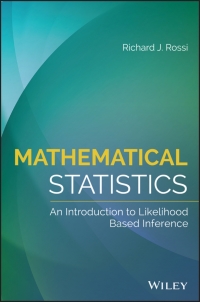 Imagen de portada: Mathematical Statistics 1st edition 9781118771044