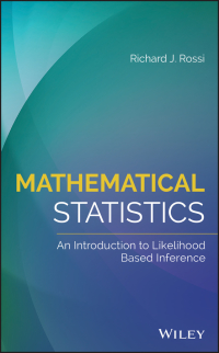 Cover image: Mathematical Statistics: An Introduction to Likelihood Based Inference 1st edition 9781118771044