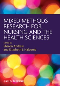 Cover image: Mixed Methods Research for Nursing and the Health Sciences 1st edition 9781405167772